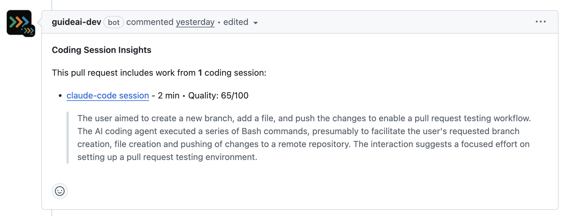 GitHub PR Integration